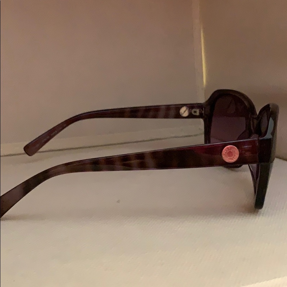 DKNY sunglasses. Dark purple tortoise like frame. - Picture 4 of 8